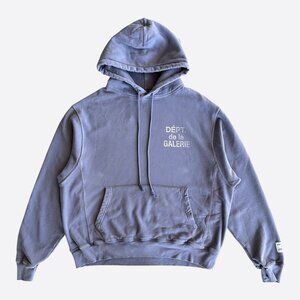 Gallery Dept Navy & White French Logo Hoodie